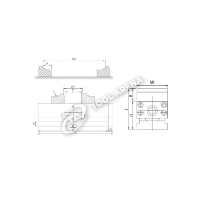 Тиски самоцентрирующиеся, тип ZSM2 ZE-ZSM2-100XL Маск фото