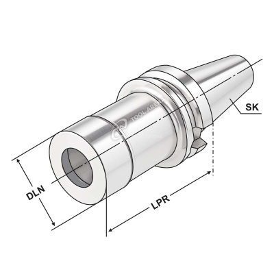 Патрон цанговый прецизионный DC-BT40-2/20-100 ER32 JIS B 6339 (MAS-BT) AD  DC.405.P2.20.100 фото