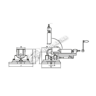 Тиски станочные 3-х осевые, тип MSK3 ZE-MSK3-135 Маск фото