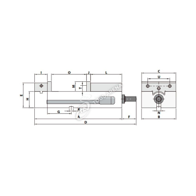 Тиски прецизионные AMC-60G/HV KS12020 фото