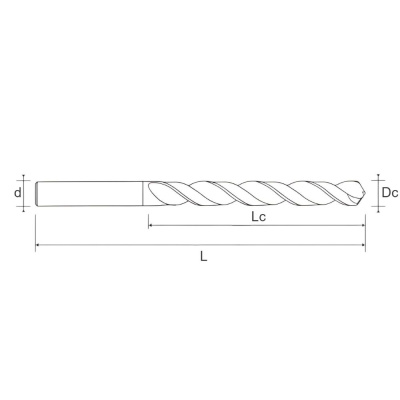 11.2360.1400 Сверло из быстрорежущей стали DIN338 D14 TIN UP Helion