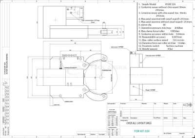 Компактный люнет Kitagawa для токарных центров KIT324