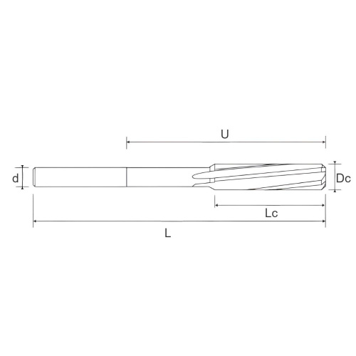 25.0200.0730 Развертка станка с ЧПУ из быстрорежущей стали D7,3 BRIGHT, Helion фото