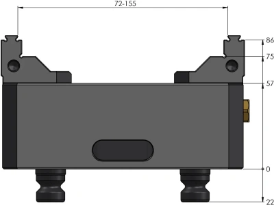 Тиски 5-осевые Makro-Grip 125 FS ширина 125 мм фото