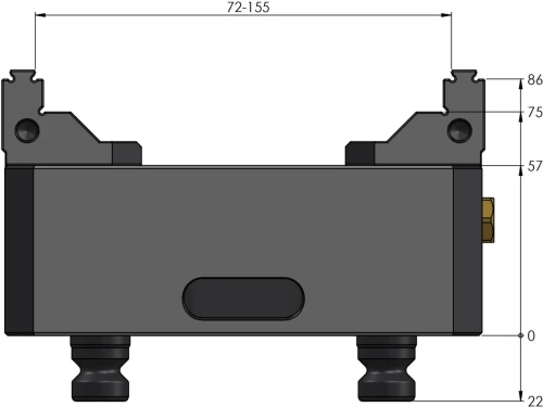 Тиски 5-осевые Makro-Grip 125 FS ширина 125 мм фото