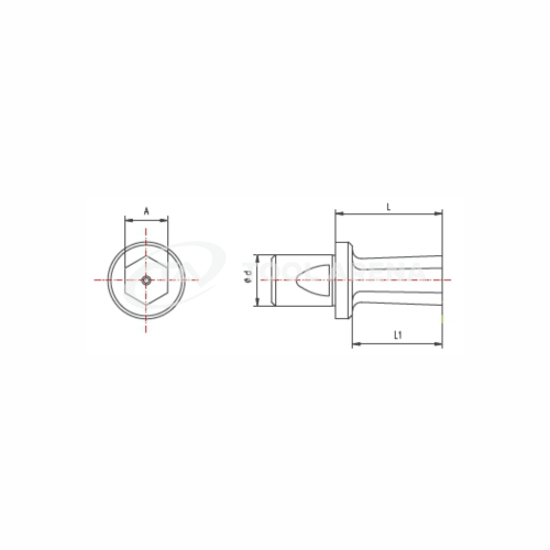 BRIGHETTI G12-E-4TIALN Прошивка тип G12, шестигранная ф4 мм, TiAlN