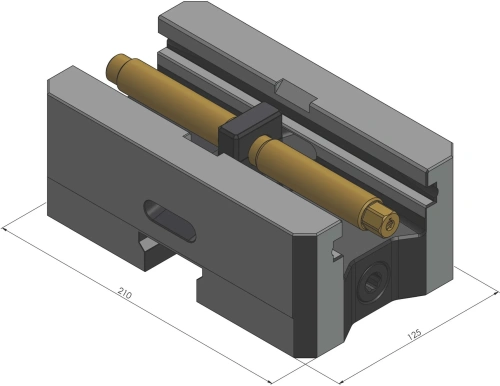 Центрирующие тиски Quick-Point Rail 125 фото