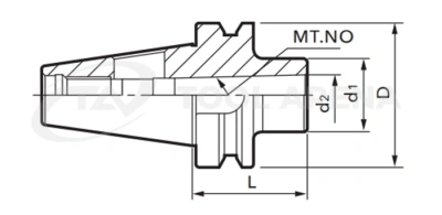 BT40-MTA2-50 Патрон сверлильный под конус Морзе NICHE фото