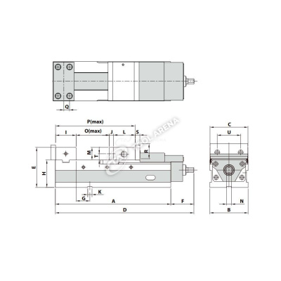 Тиски прецизионные AVL-100G/HV KS05010 фото