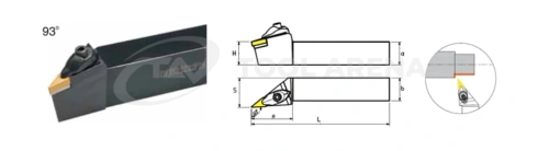 DVJNR2525M16 Державка токарная для наружного точения NICHE