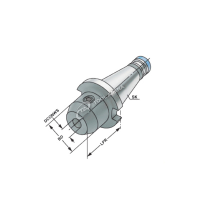 501.04.08 Оправка для концевых фрез (Weldon) ISO50 - 8- 63,  DIN 2080, форма AD, Kemmler фото