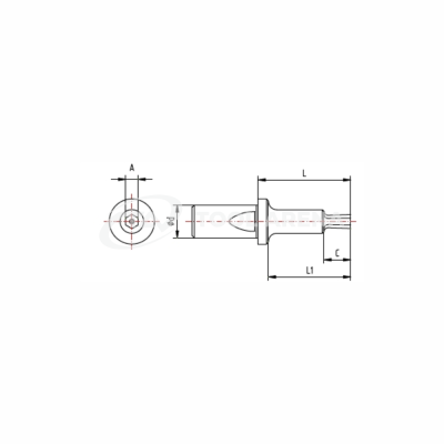 BRIGHETTI G16K-E-6INOX PLUS Прошивка  тип G16, шестигранная ф6 мм, INOX PLUS