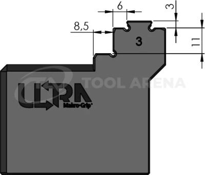 Зажимная губка Makro-Grip Ultra 125 мм фото