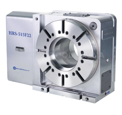 4-я ось, программно управляемый поворотный стол с большим отверстием и гидравлическим зажимом HRS-515LF22 фото