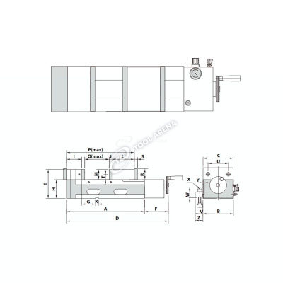 Тиски прецизионные AMP-165G/HV KS18165 фото