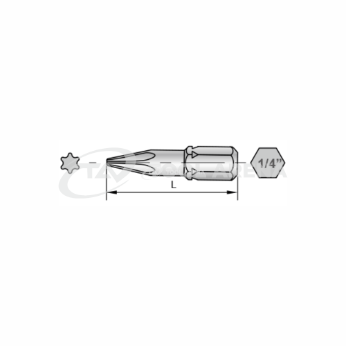 0-TPK-B01-TX06-25 Sloky 25mm биты TORX®