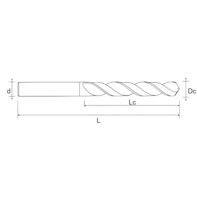 10.2000.0440 Сверло из быстрорежущей стали DIN338 D4,4 BLACK HVA Helion