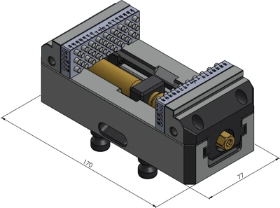 Центрирующие тиски Vario•Tec 77 мм фото