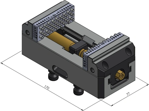 Центрирующие тиски Vario•Tec 77 мм фото
