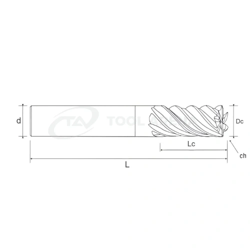 90.6572.0300 Фреза твердосплавная суперфинишная D3x8x57x6xZ5 RACER PLUS Helion фото
