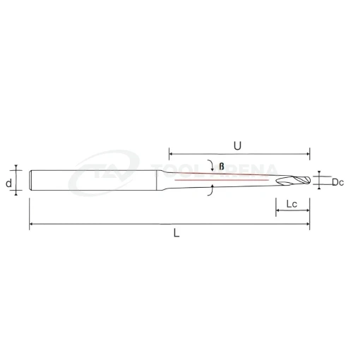 82.6229.0200 Фреза твердосплавная сферическая D2x3x100x6xZ2 RACER PLUS Helion фото