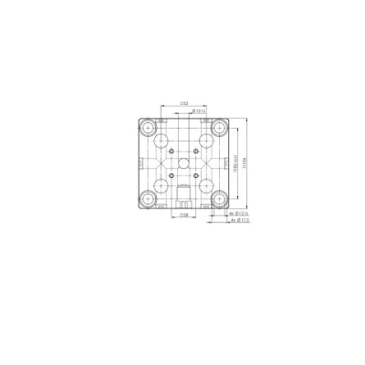 Координатная плита Quick•Point® 52 104 x 104 x 27 mm с отверстиями для Quick•Tower 75600 фото