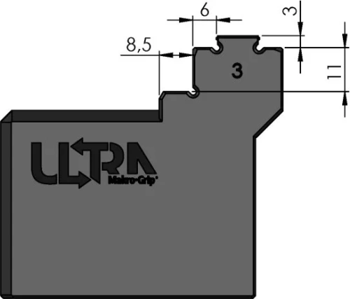 Зажимная губка Makro-Grip Ultra 125 мм фото