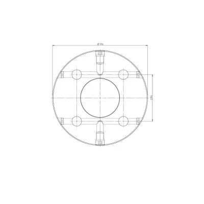 Круглая плита Quick•Point® 96 ø 196 x 27 mm без монтажных отверстий 45823 фото