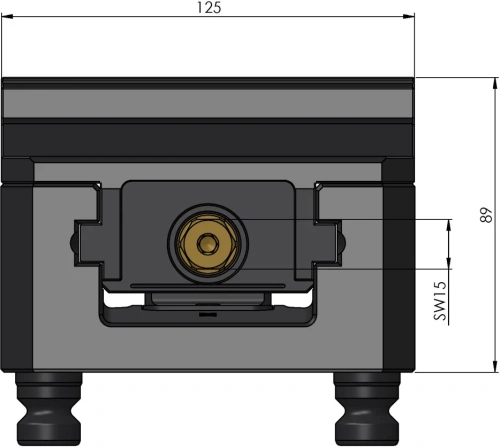 Тиски 5-осевые Makro-Grip 125 FS ширина 125 мм фото