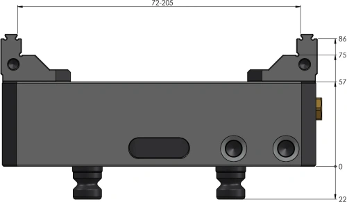 Пятиосевые тиски Makro-Grip 125 FS 0-205 мм фото