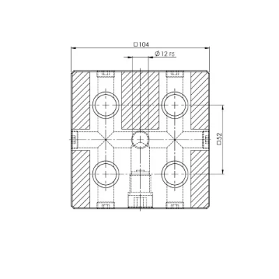 Quick•Point® 52, Single Plate
      
                
                  
            104 x 104 x 27 mm, without mounting bores
      


                


                Item No. 45600 фото