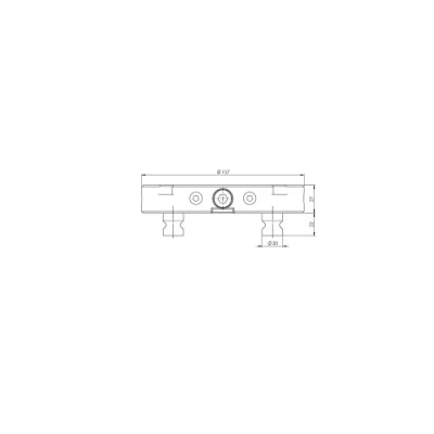 Переходная плита Quick•Point круглая Ø157x27 мм 45910 фото