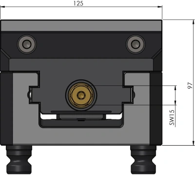 Центрирующие тиски Vario•Tec 125 мм фото