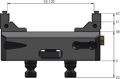 Пятиосевые тиски Makro-Grip FS 77 46 мм фото
