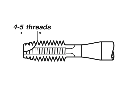 V-35330 Метчик машинный M4 x 0.7 DIN 371, HSS-E без покрытия для общего применения, форма B, VÖLKEL фото