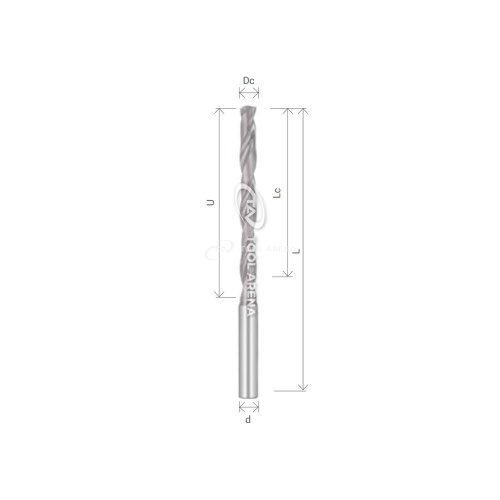 DR0780D8CH Сверло твердосплавное  D7.8 8XD ALTIN IC