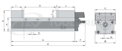 Тиски прецизионные AVC-200G/HV KS16020 фото