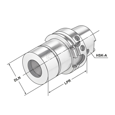 Патрон цанговый прецизионный HSK50-2/20-80 ER32 ISO 15488 (DIN69893) Форма A A50.P2.20.080 фото