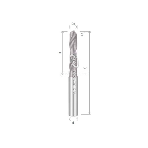 DR0400D3 Сверло твердосплавное  D4.0 3XD ALTIN