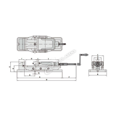 Тиски прецизионные HP-40A KS07010 фото