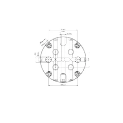 Переходная плита Quick•Point круглая Ø157x27 мм 45910 фото