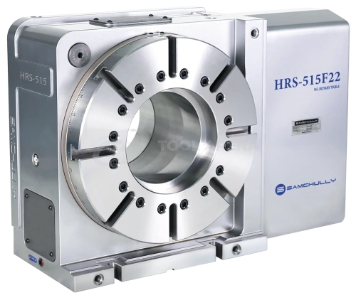 4-я ось, программно управляемый поворотный стол с большим отверстием и гидравлическим зажимом HRS-515F22 фото