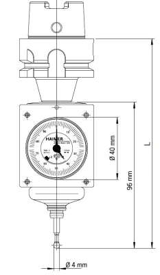 3d щуп Zero Master HAIMER с короткой оправкой HSK-E25, 80.963.E25 | Toolarena