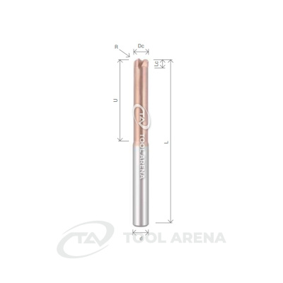 T-SEM4030XL-R0,5 Фреза твердосплавная D3R0.5x1,5x80x6xZ4 ALTISIN ARRALBE фото