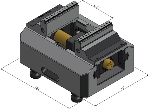 Тиски 5-осевые Makro-Grip FS 125 ширина губок 77 мм фото