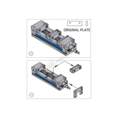 Тиски двухместные прецизионные ALD-60G/HV KS10010 фото