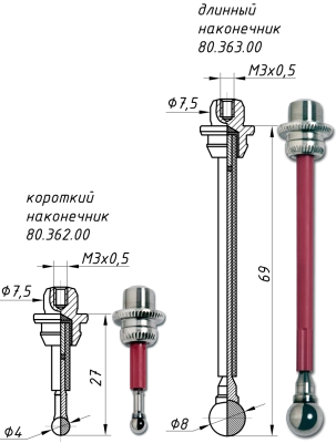 3d щуп Zero Master HAIMER с короткой оправкой SK30, 80.964.30 | Toolarena