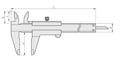 530-115 Штангенциркуль нониусный 0-300х0.05