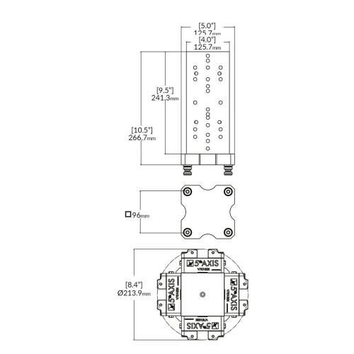Зажимная стойка RockLock™ 96mm V75100T4 фото