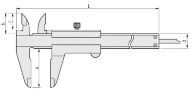 530-124 Штангенциркуль нониусный 0-300х0.02